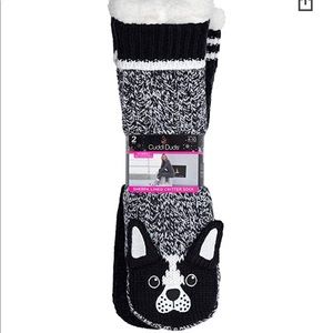 Cuddl Duds Sherpa Lined Critter Slipper Socks